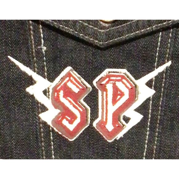 South Pole Men’s Metal Thunder 100% Denim Jacket Size Large NWT Southpole Jeans - Picture 3 of 5